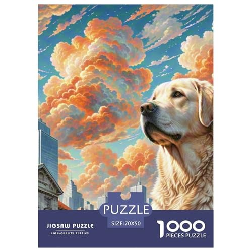 Labrador Retriever 1000 Teile Schwieriges Großes Puzzle, Teile Passen Perfekt Zusammen, Geschicklichkeitsspiel, Perfekt Für Spieleabende, Pädagogisches 70x50cm/1000pcs Labrador Retriever 1000 Teile Schwieriges Großes Puzzle, Teile Passen Perfekt Zusammen, Geschicklichkeitsspiel, Perfekt Für Spieleabende, Pädagogisches 70x50cm/1000pcs von QIAVXZIP