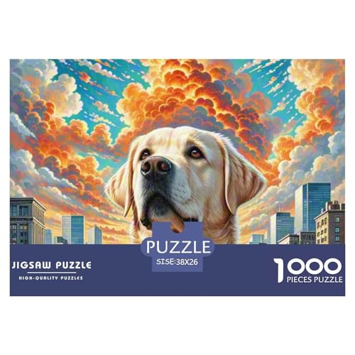 Labrador Retriever 1000 Teile Schwieriges Großes Puzzle, Teile Passen Perfekt Zusammen, Geschicklichkeitsspiel, Premium Quality, Pädagogisches 38x26cm/1000pcs Labrador Retriever 1000 Teile Schwieriges Großes Puzzle, Teile Passen Perfekt Zusammen, Geschicklichkeitsspiel, Premium Quality, Pädagogisches 38x26cm/1000pcs von QIAVXZIP