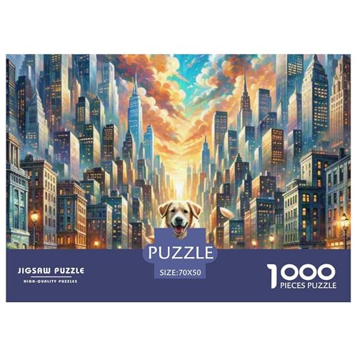 Labrador Retriever 1000 Teile Unmöglich Puzzles Und Kinder, Teile Passen Perfekt Zusammen, Geschicklichkeitsspiel, Perfekt Für Spieleabende, Stressabbau-Spielzeug 70x50cm/1000pcs Labrador Retriever 1000 Teile Unmöglich Puzzles Und Kinder, Teile Passen Perfekt Zusammen, Geschicklichkeitsspiel, Perfekt Für Spieleabende, Stressabbau-Spielzeug 70x50cm/1000pcs von QIAVXZIP