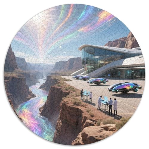 Las Médulas 1000 PCS Puzzle Kreisförmige EinzigKunst ige Puzzle Schwieriges Großes Stressabbau-Spielzeug Geeignet 1000pcs (67.5x67.5cm) von QIAVXZIP