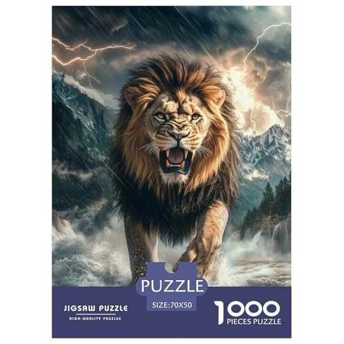 Löwen 1000 Teile Unmöglich Puzzles Ab 14 Jahren, Teile Passen Perfekt Zusammen, Geschicklichkeitsspiel, Premium Quality, Pädagogisches 70x50cm/1000pcs Löwen 1000 Teile Unmöglich Puzzles Ab 14 Jahren, Teile Passen Perfekt Zusammen, Geschicklichkeitsspiel, Premium Quality, Pädagogisches 70x50cm/1000pcs von QIAVXZIP
