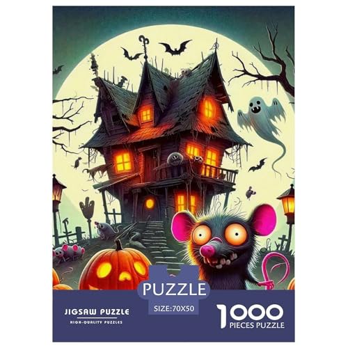 Maus 1000 Teile Unmöglich Puzzles Tier Ab 14 Jahren, Teile Passen Perfekt Zusammen, Geschicklichkeitsspiel, Premium Quality, Pädagogisches 70x50cm/1000pcs Maus 1000 Teile Unmöglich Puzzles Tier Ab 14 Jahren, Teile Passen Perfekt Zusammen, Geschicklichkeitsspiel, Premium Quality, Pädagogisches 70x50cm/1000pcs von QIAVXZIP