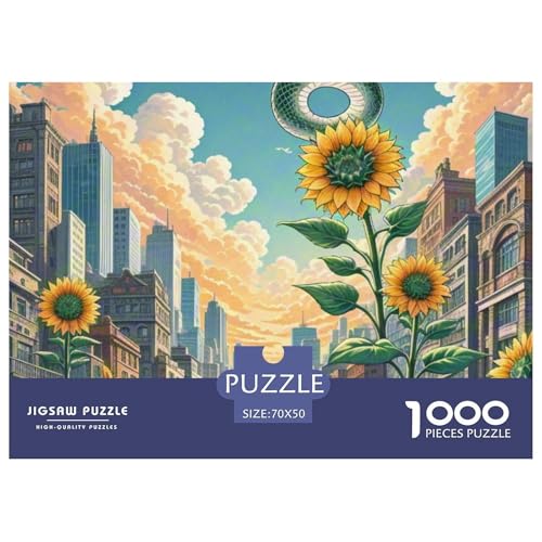 Medusa Sonnenblumen 1000 Teile Klassische Puzzle, Teile Passen Perfekt Zusammen, Geschicklichkeitsspiel, Perfekt Für Spieleabende, Pädagogisches 70x50cm/1000pcs Medusa Sonnenblumen 1000 Teile Klassische Puzzle, Teile Passen Perfekt Zusammen, Geschicklichkeitsspiel, Perfekt Für Spieleabende, Pädagogisches 70x50cm/1000pcs von QIAVXZIP