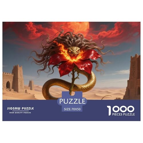 Medusa Sonnenblumen 1000 Teile Schwieriges Großes Puzzle, Teile Passen Perfekt Zusammen, Geschicklichkeitsspiel, Premium Quality, Stressabbau-Spielzeug 70x50cm/1000pcs Medusa Sonnenblumen 1000 Teile Schwieriges Großes Puzzle, Teile Passen Perfekt Zusammen, Geschicklichkeitsspiel, Premium Quality, Stressabbau-Spielzeug 70x50cm/1000pcs von QIAVXZIP