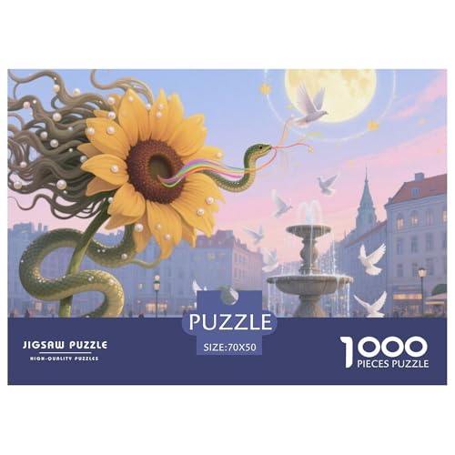 Medusa Sonnenblumen 1000 Teile Unmöglich Puzzles, Teile Passen Perfekt Zusammen, Geschicklichkeitsspiel, Perfekt Für Spieleabende, Pädagogisches 70x50cm/1000pcs Medusa Sonnenblumen 1000 Teile Unmöglich Puzzles, Teile Passen Perfekt Zusammen, Geschicklichkeitsspiel, Perfekt Für Spieleabende, Pädagogisches 70x50cm/1000pcs von QIAVXZIP