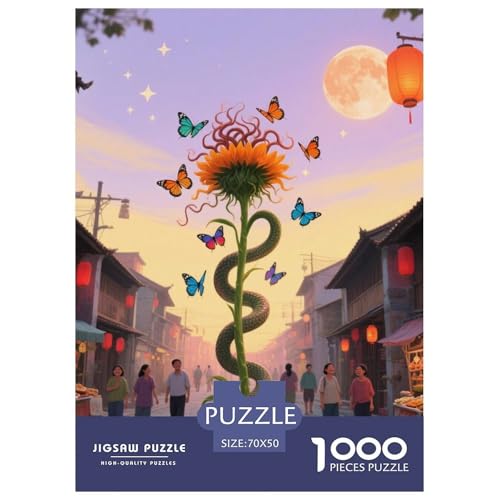 Medusa Sonnenblumen 1000 Teile Unmöglich Puzzles, Teile Passen Perfekt Zusammen, Geschicklichkeitsspiel, Perfekt Für Spieleabende, Stressabbau-Spielzeug 70x50cm/1000pcs Medusa Sonnenblumen 1000 Teile Unmöglich Puzzles, Teile Passen Perfekt Zusammen, Geschicklichkeitsspiel, Perfekt Für Spieleabende, Stressabbau-Spielzeug 70x50cm/1000pcs von QIAVXZIP