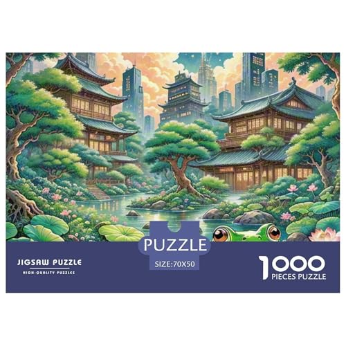 Nachtfrosch Kräuchen im Sumpf 1000 Teile Klassische Puzzle Tier, Teile Passen Perfekt Zusammen, Geschicklichkeitsspiel, Premium Quality, Stressabbau-Spielzeug 70x50cm/1000pcs Nachtfrosch Kräuchen im Sumpf 1000 Teile Klassische Puzzle Tier, Teile Passen Perfekt Zusammen, Geschicklichkeitsspiel, Premium Quality, Stressabbau-Spielzeug 70x50cm/1000pcs von QIAVXZIP