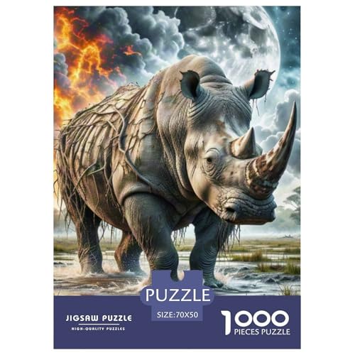 Nashörner tragen Reben 1000 Teile Unmöglich Puzzles Tier, Teile Passen Perfekt Zusammen, Geschicklichkeitsspiel, Perfekt Für Spieleabende, Pädagogisches 70x50cm/1000pcs Nashörner tragen Reben 1000 Teile Unmöglich Puzzles Tier, Teile Passen Perfekt Zusammen, Geschicklichkeitsspiel, Perfekt Für Spieleabende, Pädagogisches 70x50cm/1000pcs von QIAVXZIP