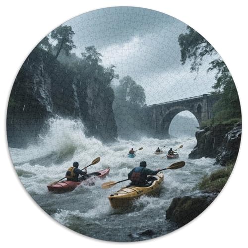 Nationalpark Durmitor 1000 Teile Puzzle Circular Puzzles Schwieriges Großes Stressabbau-Spielzeug Für Erwachsene Und Kinder 1000pcs (67.5x67.5cm) von QIAVXZIP