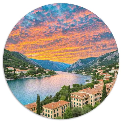 Nationalpark Plitvicer Seen 1000 Teile Puzzle Rundpuzzle Schwieriges Großes Stressabbau-Spielzeug Für Erwachsene Und Kinder 1000pcs (67.5x67.5cm) von QIAVXZIP