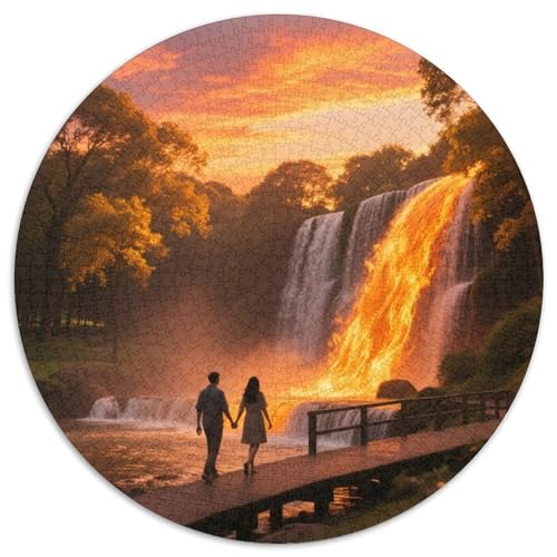 Naturpark Cabo de Gata-Níjar 1000 PCS Künstlerisches Jigsaw Puzzle Circular Puzzles Schwieriges Großes Stressabbau-Spielzeug Für Erwachsene Kinder Kreativ 1000pcs (67.5x67.5cm) von QIAVXZIP