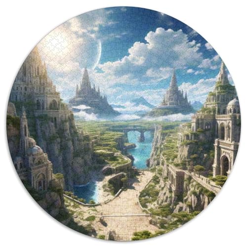 Naturpark Cabo de Gata-Níjar 1000 PCS Künstlerisches Jigsaw Puzzle Circular Puzzles Schwieriges Großes Stressabbau-Spielzeug Geeignet 1000pcs (67.5x67.5cm) von QIAVXZIP