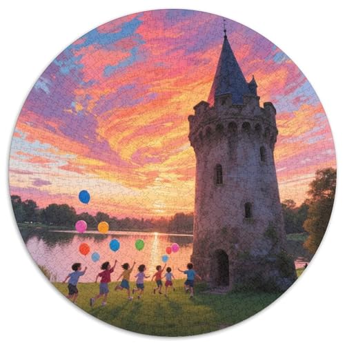 Naturpark Cabo de Gata-Níjar 1000 PCS Künstlerisches Jigsaw Puzzle Rundes Puzzle Schwieriges Großes Stressabbau-Spielzeug Für Erwachsene Kinder Kreativ 1000pcs (67.5x67.5cm) von QIAVXZIP