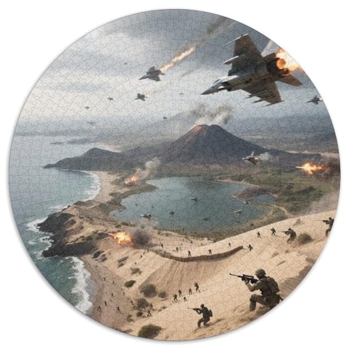 Naturpark Cabo de Gata-Níjar 1000 PCS Künstlerisches Jigsaw Puzzle Rundes Puzzle Schwieriges Großes Stressabbau-Spielzeug Geeignet 1000pcs (67.5x67.5cm) von QIAVXZIP