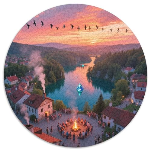 Naturpark Cabo de Gata-Níjar 1000 PCS Puzzle Kreisförmige EinzigKunst ige Puzzle Schwieriges Großes Stressabbau-Spielzeug Geeignet 1000pcs (67.5x67.5cm) von QIAVXZIP