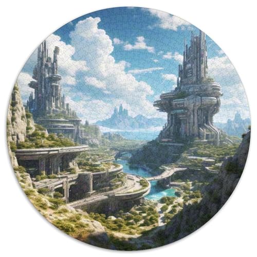Naturpark Cabo de Gata-Níjar 1000 PCS Puzzle Kreisförmige EinzigKunst ige Puzzle Schwieriges Großes Stressabbau-Spielzeug Geeignet 1000pcs (67.5x67.5cm) von QIAVXZIP
