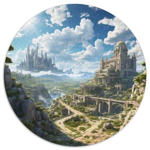 Naturpark Cabo de Gata-Níjar 1000 PCS Puzzle Runde Puzzles Schwieriges Großes Stressabbau-Spielzeug Für Erwachsene Und Kinder 1000pcs (67.5x67.5cm) von QIAVXZIP