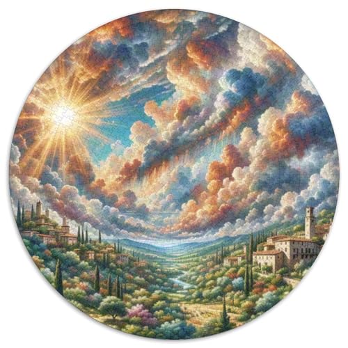 Naturpark Cabo de Gata-Níjar 1000 PCS Puzzle Rundes Puzzle Schwieriges Großes Stressabbau-Spielzeug Für Erwachsene Kinder Kreativ 1000pcs (67.5x67.5cm) von QIAVXZIP