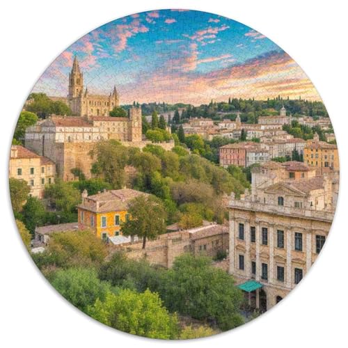 Naturpark Cabo de Gata-Níjar 1000 Teile Künstlerisches Jigsaw Puzzle Runde Puzzles Schwieriges Großes Stressabbau-Spielzeug Für Erwachsene Und Kinder 1000pcs (67.5x67.5cm) von QIAVXZIP