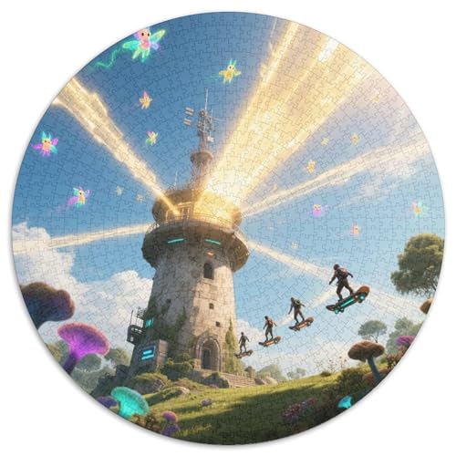 Naturpark Cabo de Gata-Níjar 1000 Teile Künstlerisches Jigsaw Puzzle Rundes Puzzle Schwieriges Großes Stressabbau-Spielzeug Für Erwachsene Kinder Kreativ 1000pcs (67.5x67.5cm) von QIAVXZIP