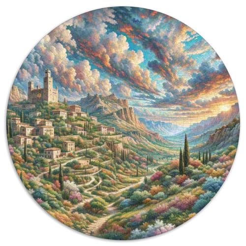Naturpark Cabo de Gata-Níjar 1000 Teile Puzzle Circular Puzzles Schwieriges Großes Stressabbau-Spielzeug Für Erwachsene Und Kinder 1000pcs (67.5x67.5cm) von QIAVXZIP