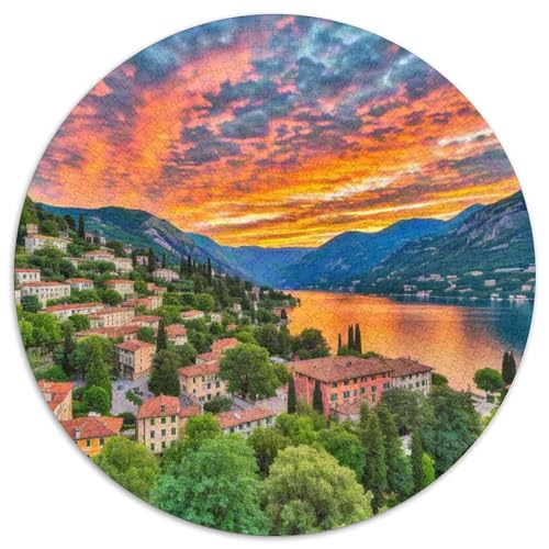 Naturpark Cabo de Gata-Níjar 1000 Teile Puzzle Runde Puzzles Schwieriges Großes Stressabbau-Spielzeug Geeignet 1000pcs (67.5x67.5cm) von QIAVXZIP