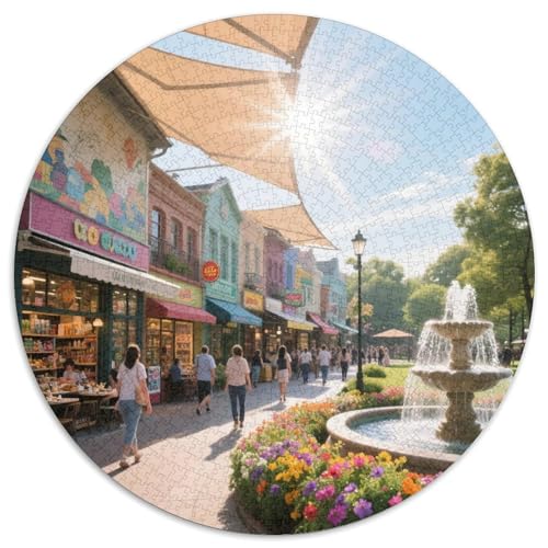 Naturpark Cabo de Gata-Níjar 1000 Teile Puzzle Rundpuzzle Schwieriges Großes Stressabbau-Spielzeug Für Erwachsene Kinder Kreativ 1000pcs (67.5x67.5cm) von QIAVXZIP