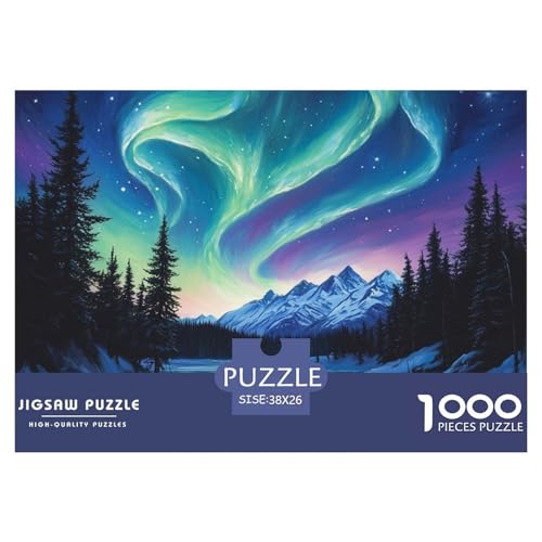 Nordlichter 1000 Teile Anspruchsvolles Puzzle Für Erwachsene Und Kinder, Teile Passen Perfekt Zusammen, Geschicklichkeitsspiel, Premium Quality, Stressabbau-Spielzeug 38x26cm/1000pcs Nordlichter 1000 Teile Anspruchsvolles Puzzle Für Erwachsene Und Kinder, Teile Passen Perfekt Zusammen, Geschicklichkeitsspiel, Premium Quality, Stressabbau-Spielzeug 38x26cm/1000pcs von QIAVXZIP