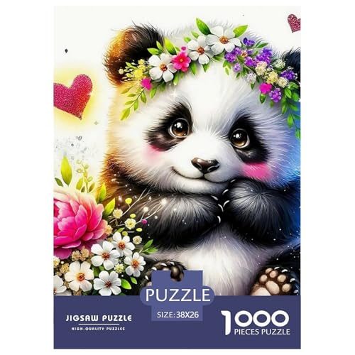 Panda 1000 Teile Klassische Puzzle Tier Ab 14 Jahren, Teile Passen Perfekt Zusammen, Geschicklichkeitsspiel, Premium Quality, Pädagogisches 38x26cm/1000pcs Panda 1000 Teile Klassische Puzzle Tier Ab 14 Jahren, Teile Passen Perfekt Zusammen, Geschicklichkeitsspiel, Premium Quality, Pädagogisches 38x26cm/1000pcs von QIAVXZIP