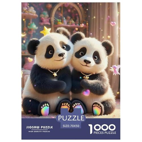 Panda 1000 Teile Klassische Puzzle Tier Ab 14 Jahren, Teile Passen Perfekt Zusammen, Geschicklichkeitsspiel, Premium Quality, Pädagogisches 70x50cm/1000pcs Panda 1000 Teile Klassische Puzzle Tier Ab 14 Jahren, Teile Passen Perfekt Zusammen, Geschicklichkeitsspiel, Premium Quality, Pädagogisches 70x50cm/1000pcs von QIAVXZIP