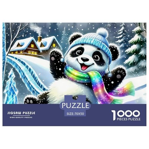 Panda 1000 Teile Unmöglich Puzzles Tier Für Erwachsene Und Kinder, Teile Passen Perfekt Zusammen, Geschicklichkeitsspiel, Perfekt Für Spieleabende, Stressabbau-Spielzeug 70x50cm/1000pcs Panda 1000 Teile Unmöglich Puzzles Tier Für Erwachsene Und Kinder, Teile Passen Perfekt Zusammen, Geschicklichkeitsspiel, Perfekt Für Spieleabende, Stressabbau-Spielzeug 70x50cm/1000pcs von QIAVXZIP