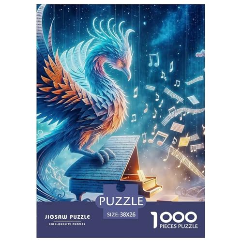 Phoenix 1000 Teile Klassische Puzzle Tier Ab 14 Jahren, Teile Passen Perfekt Zusammen, Geschicklichkeitsspiel, Perfekt Für Spieleabende, Pädagogisches 38x26cm/1000pcs von QIAVXZIP