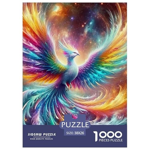 Phoenix 1000 Teile Klassische Puzzle Tier Ab 14 Jahren, Teile Passen Perfekt Zusammen, Geschicklichkeitsspiel, Perfekt Für Spieleabende, Pädagogisches 38x26cm/1000pcs von QIAVXZIP
