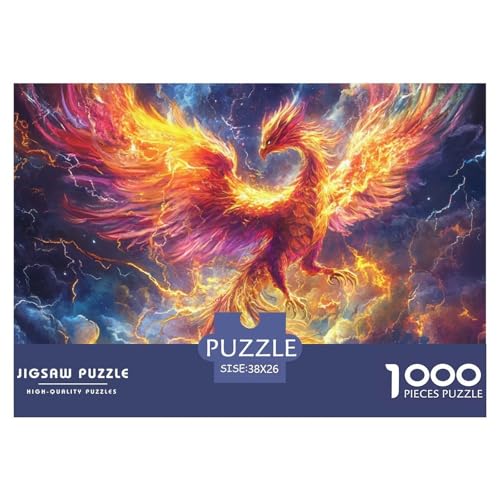 Phoenix 1000 Teile Unmöglich Puzzles Ab 14 Jahren, Teile Passen Perfekt Zusammen, Geschicklichkeitsspiel, Premium Quality, Pädagogisches 38x26cm/1000pcs Phoenix 1000 Teile Unmöglich Puzzles Ab 14 Jahren, Teile Passen Perfekt Zusammen, Geschicklichkeitsspiel, Premium Quality, Pädagogisches 38x26cm/1000pcs von QIAVXZIP