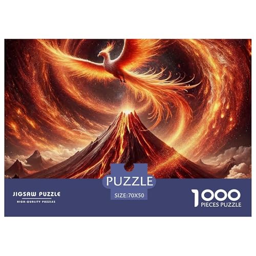 Phoenix 1000 Teile Unmöglich Puzzles Tier Ab 14 Jahren, Teile Passen Perfekt Zusammen, Geschicklichkeitsspiel, Premium Quality, Pädagogisches 70x50cm/1000pcs Phoenix 1000 Teile Unmöglich Puzzles Tier Ab 14 Jahren, Teile Passen Perfekt Zusammen, Geschicklichkeitsspiel, Premium Quality, Pädagogisches 70x50cm/1000pcs von QIAVXZIP