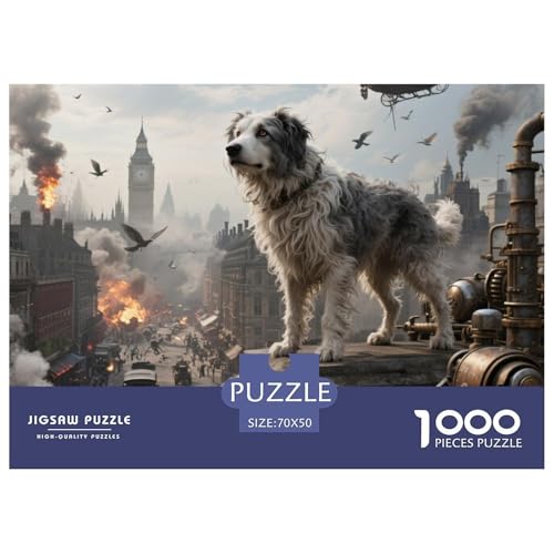 Schäferhund 1000 Teile Schwieriges Großes Puzzle, Teile Passen Perfekt Zusammen, Geschicklichkeitsspiel, Premium Quality, Stressabbau-Spielzeug 70x50cm/1000pcs Schäferhund 1000 Teile Schwieriges Großes Puzzle, Teile Passen Perfekt Zusammen, Geschicklichkeitsspiel, Premium Quality, Stressabbau-Spielzeug 70x50cm/1000pcs von QIAVXZIP