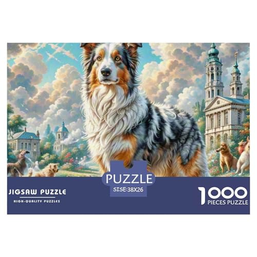 Schäferhund 1000 Teile Schwieriges Großes Puzzle Und Kinder, Teile Passen Perfekt Zusammen, Geschicklichkeitsspiel, Premium Quality, Pädagogisches 38x26cm/1000pcs Schäferhund 1000 Teile Schwieriges Großes Puzzle Und Kinder, Teile Passen Perfekt Zusammen, Geschicklichkeitsspiel, Premium Quality, Pädagogisches 38x26cm/1000pcs von QIAVXZIP