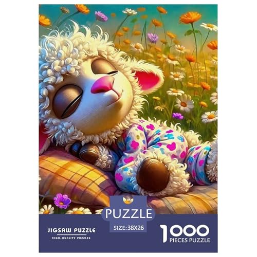 Schafe 1000 Teile Klassische Puzzle Tier Ab 14 Jahren, Teile Passen Perfekt Zusammen, Geschicklichkeitsspiel, Perfekt Für Spieleabende, Pädagogisches 38x26cm/1000pcs Schafe 1000 Teile Klassische Puzzle Tier Ab 14 Jahren, Teile Passen Perfekt Zusammen, Geschicklichkeitsspiel, Perfekt Für Spieleabende, Pädagogisches 38x26cm/1000pcs von QIAVXZIP