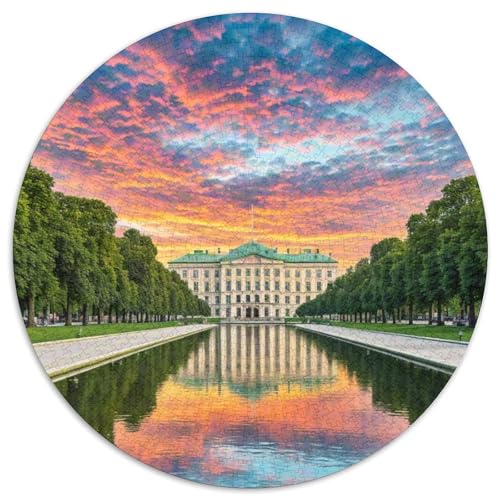 Schloss Schönbrunn 1000 PCS Puzzle Rundes Puzzle Schwieriges Großes Stressabbau-Spielzeug Geeignet 1000pcs (67.5x67.5cm) von QIAVXZIP