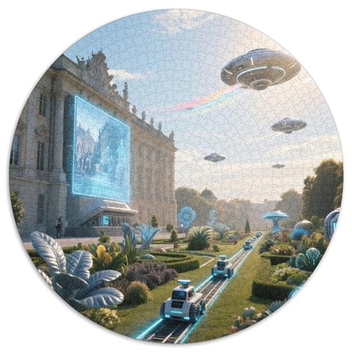 Schloss Schönbrunn 1000 Teile Puzzle Rundpuzzle Schwieriges Großes Stressabbau-Spielzeug Für Erwachsene Und Kinder 1000pcs (67.5x67.5cm) von QIAVXZIP