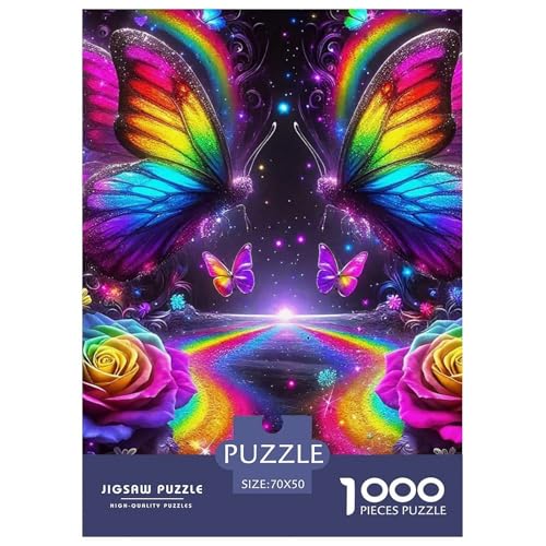 Schmetterling 1000 Teile Schwieriges Großes Puzzle Tier Ab 14 Jahren, Teile Passen Perfekt Zusammen, Geschicklichkeitsspiel, Premium Quality, Pädagogisches 70x50cm/1000pcs Schmetterling 1000 Teile Schwieriges Großes Puzzle Tier Ab 14 Jahren, Teile Passen Perfekt Zusammen, Geschicklichkeitsspiel, Premium Quality, Pädagogisches 70x50cm/1000pcs von QIAVXZIP