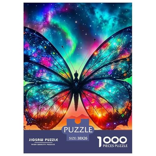 Schmetterling 1000 Teile Unmöglich Puzzles Tier Für Die Ganze Familie, Teile Passen Perfekt Zusammen, Geschicklichkeitsspiel, Premium Quality, Stressabbau-Spielzeug 38x26cm/1000pcs Schmetterling 1000 Teile Unmöglich Puzzles Tier Für Die Ganze Familie, Teile Passen Perfekt Zusammen, Geschicklichkeitsspiel, Premium Quality, Stressabbau-Spielzeug 38x26cm/1000pcs von QIAVXZIP