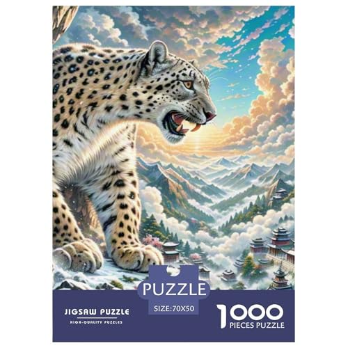 Schneeleopard auf Cliff 1000 Teile Klassische Puzzle Tier, Familien, Teile Passen Perfekt Zusammen, Geschicklichkeitsspiel, Perfekt Für Spieleabende, Stressabbau-Spielzeug 70x5 Schneeleopard auf Cliff 1000 Teile Klassische Puzzle Tier, Familien, Teile Passen Perfekt Zusammen, Geschicklichkeitsspiel, Perfekt Für Spieleabende, Stressabbau-Spielzeug 70x5 von QIAVXZIP