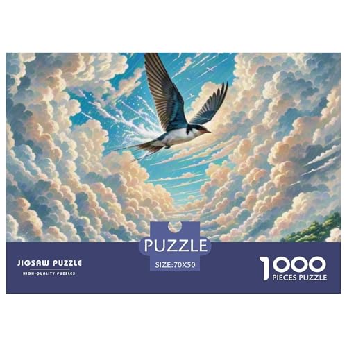 Schnell brechen Wolken 1000 Teile Schwieriges Großes Puzzle Tier, Teile Passen Perfekt Zusammen, Geschicklichkeitsspiel, Premium Quality, Stressabbau-Spielzeug 70x50cm/1000pcs Schnell brechen Wolken 1000 Teile Schwieriges Großes Puzzle Tier, Teile Passen Perfekt Zusammen, Geschicklichkeitsspiel, Premium Quality, Stressabbau-Spielzeug 70x50cm/1000pcs von QIAVXZIP