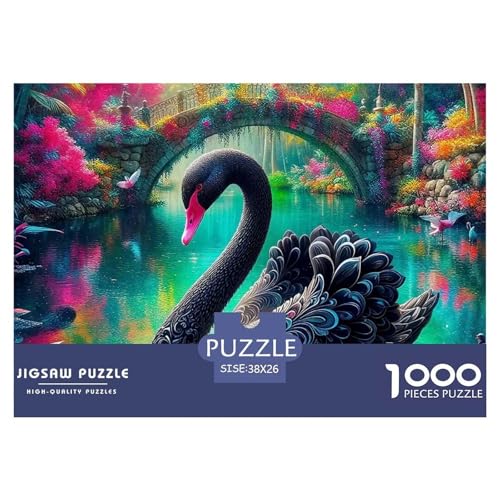 Schwan 1000 Teile Klassische Puzzle Tier Ab 14 Jahren, Teile Passen Perfekt Zusammen, Geschicklichkeitsspiel, Premium Quality, Pädagogisches 38x26cm/1000pcs Schwan 1000 Teile Klassische Puzzle Tier Ab 14 Jahren, Teile Passen Perfekt Zusammen, Geschicklichkeitsspiel, Premium Quality, Pädagogisches 38x26cm/1000pcs von QIAVXZIP