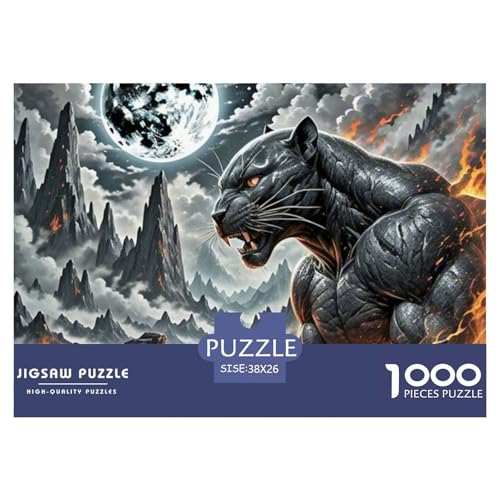 Schwarze Panther Stalking Nacht 1000 Teile Unmöglich Puzzles Tier, Teile Passen Perfekt Zusammen, Geschicklichkeitsspiel, Perfekt Für Spieleabende, Pädagogisches 38x26cm/1000pcs Schwarze Panther Stalking Nacht 1000 Teile Unmöglich Puzzles Tier, Teile Passen Perfekt Zusammen, Geschicklichkeitsspiel, Perfekt Für Spieleabende, Pädagogisches 38x26cm/1000pcs von QIAVXZIP