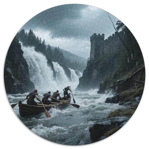 Schwarzwald 1000 Teile Puzzle Rundpuzzle Schwieriges Großes Stressabbau-Spielzeug Für Erwachsene Und Kinder 1000pcs (67.5x67.5cm) von QIAVXZIP