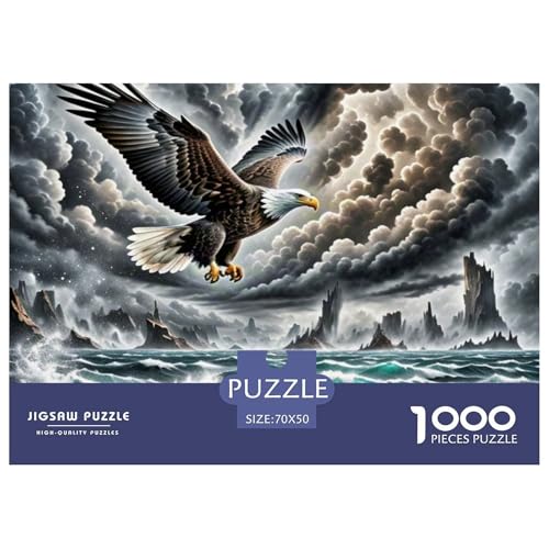 Sea Adler Striking Waves 1000 Teile Schwieriges Großes Puzzle Tier Und Kinder, Teile Passen Perfekt Zusammen, Geschicklichkeitsspiel, Premium Quality, Stressabbau-Spielzeug 70x50cm/10 Sea Adler Striking Waves 1000 Teile Schwieriges Großes Puzzle Tier Und Kinder, Teile Passen Perfekt Zusammen, Geschicklichkeitsspiel, Premium Quality, Stressabbau-Spielzeug 70x50cm/10 von QIAVXZIP