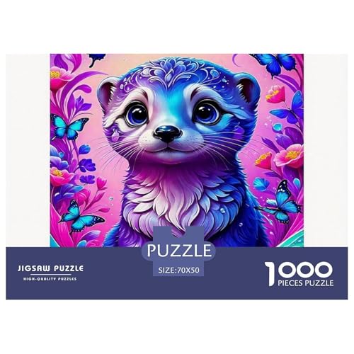 Seeotter 1000 Teile Schwieriges Großes Puzzle Tier Für Erwachsene Und Kinder, Teile Passen Perfekt Zusammen, Geschicklichkeitsspiel, Premium Quality, Pädagogisches 70x50cm/1000pcs Seeotter 1000 Teile Schwieriges Großes Puzzle Tier Für Erwachsene Und Kinder, Teile Passen Perfekt Zusammen, Geschicklichkeitsspiel, Premium Quality, Pädagogisches 70x50cm/1000pcs von QIAVXZIP