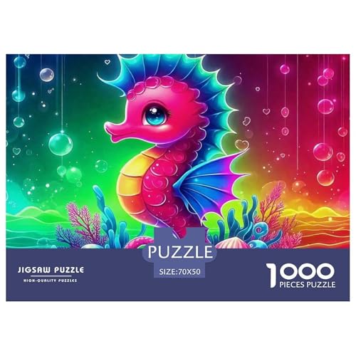 Seepferd 1000 Teile Schwieriges Großes Puzzle Tier Ab 14 Jahren, Teile Passen Perfekt Zusammen, Geschicklichkeitsspiel, Perfekt Für Spieleabende, Pädagogisches 70x50cm/1000pcs Seepferd 1000 Teile Schwieriges Großes Puzzle Tier Ab 14 Jahren, Teile Passen Perfekt Zusammen, Geschicklichkeitsspiel, Perfekt Für Spieleabende, Pädagogisches 70x50cm/1000pcs von QIAVXZIP